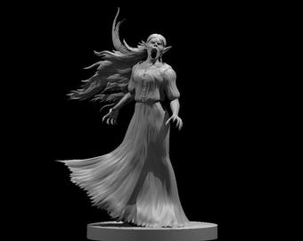 Banshee | DnD Miniature | Resin | 28mm Scale | 2 Variants