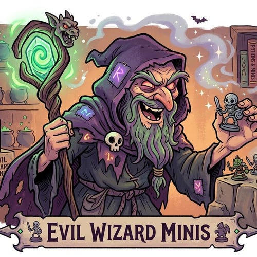 Wizard Devil Mini EvilWizardMinis - Etsy