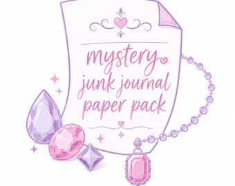 Mystery Junk Journal Page Pack