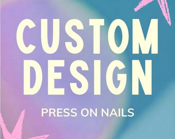 50% Eröffnungsrabatt! Custom Design Press On Nails | Wunschdesign Nägel | Handmade Reusable Nails