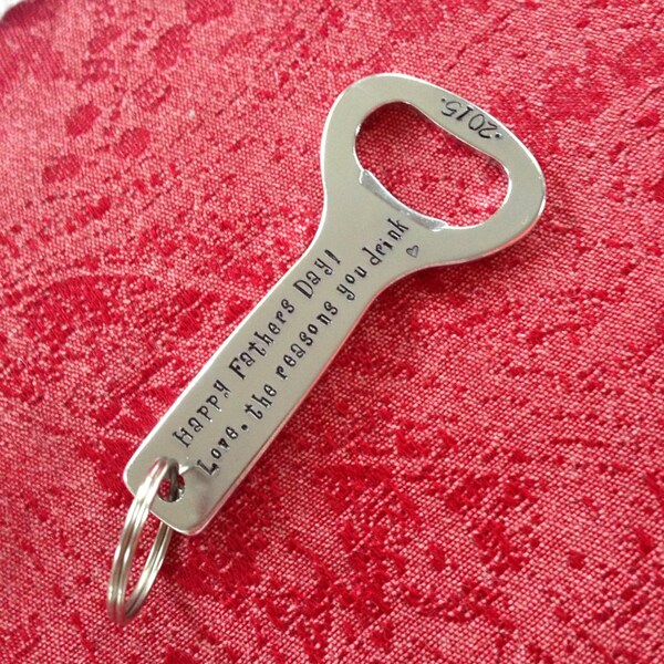 Personalized Bottle Opener Keychain