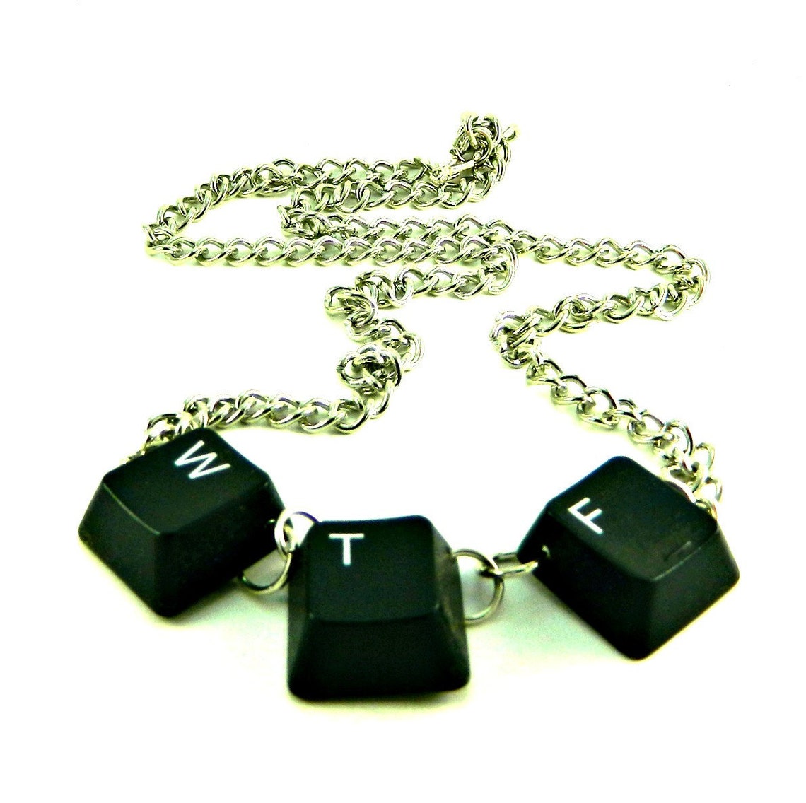 Unisex Necklace Recycled Computer Keyboard WTF Etsy