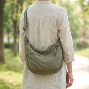 Stijlvolle crossbody telefoontas voor dames heren nylon schoudertas reizen draagtas cadeau
