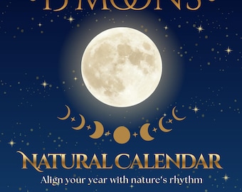 Calendário Natural de 13 Luas 2026-2027 – Planejador de Equinócios (Download Digital)