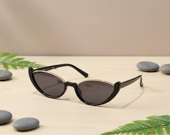 Retro Small Cat Eye Women Vintage Sun Glasses UV400 Driving Cycling Biker Shades