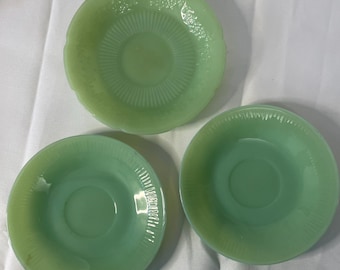 Vintage Fire King Jane Ray Tea Cup Saucer Mixed Set of 3