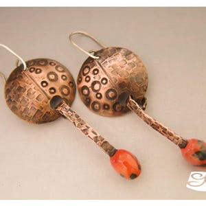 Large Forged Head Pin and Domed Earrings DIY PDF Tutorial