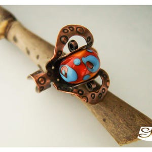 Oval Folded-over Flower Ring DIY PDF Tutorial