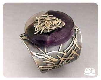 Amethyst Donut Fused Sterling Silver Ring DIY PDF Tutorial