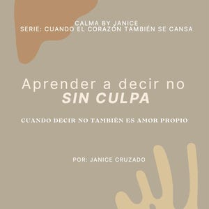 Aprender a decir no sin culpa | Workbook emocional PDF | Límites saludables y amor propio