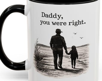 Taza "Papá, tenías razón" / Regalo sentimental para el Día del Padre, recuerdo para la hija