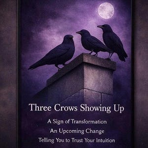 Three Crows Print Set | Gothic Crow Symbolism Wall Art (Digital Download)