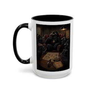 No Revenge Needed I Told The Crows What You Did Mug |Funny Crow Coffee Mug | Dark Humor Gift |Raven Lover | Gothic Bird Mug |Crow Mafia Mug Bild 4