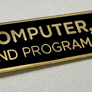 Computer, End Program Enamel Pin - Etsy