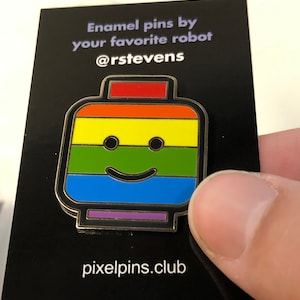 Lego Minifig Pride Hard Enamel Pin