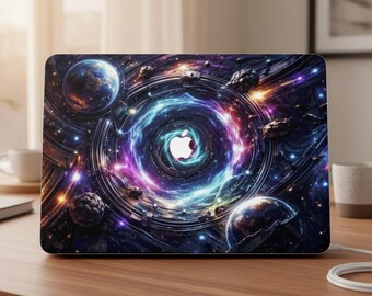 Galaxy MacBook Case, Cosmic Space Laptop Cover for MacBook Air 13 14 15 Pro, Abstract Universe Case Gift for Her or Him