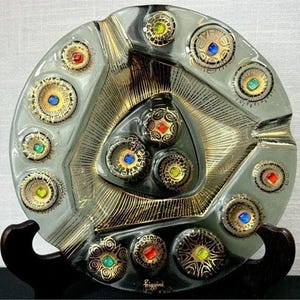 Higgins Art Glass Ashtray - Etsy