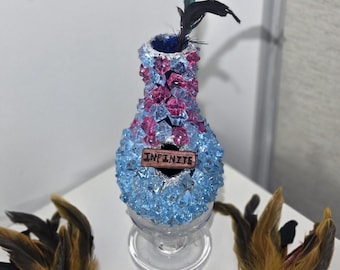 Escultura de arte en vidrio "Puente Infinito", decoración de gruta de madera flotante y cristal hecha a mano, pieza única de lujo.