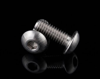 2 pack M5x12mm Grade5 Anodized Titanium button head water bottle cage bolts