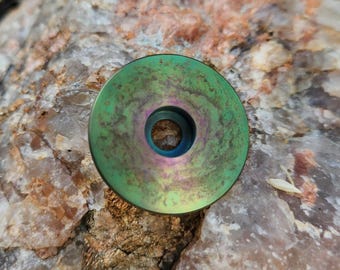 Anodized Titanium Bicycle Stem/Headset Cap