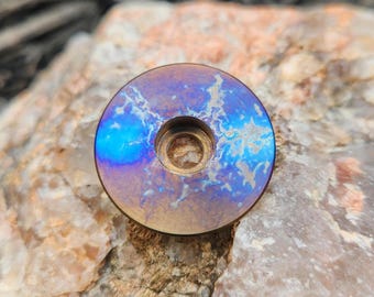 Anodized Titanium Bicycle Stem/Headset Cap