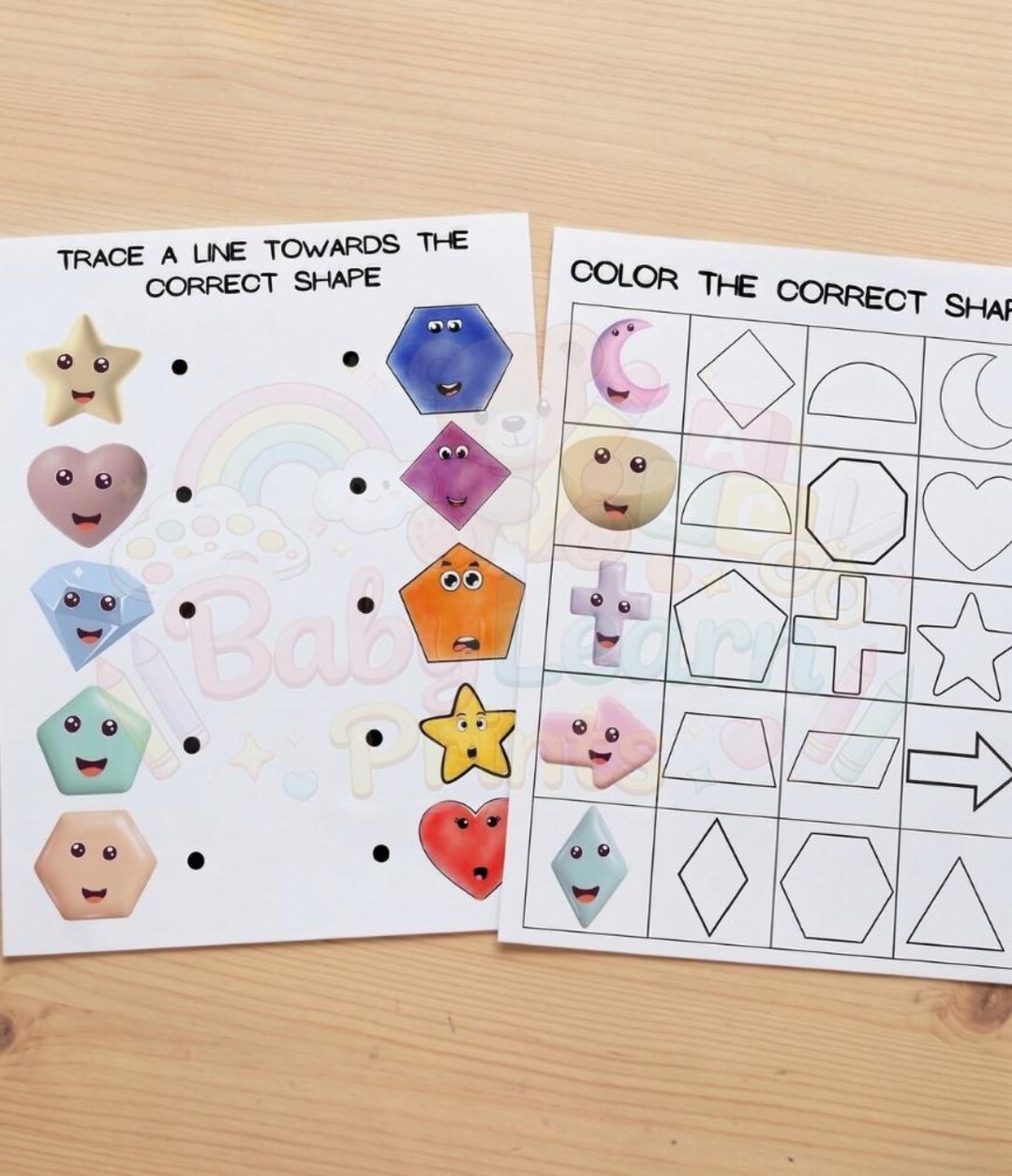 Geometry-educational-printable Pdf-shapes Flashcards-child Development ...
