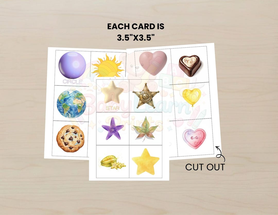 Child Development-shapes Flashcards-geometry- Shapes Cards-educational ...