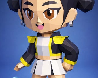 Zoey papercraft. in PDF. A4 sheet. pdf only