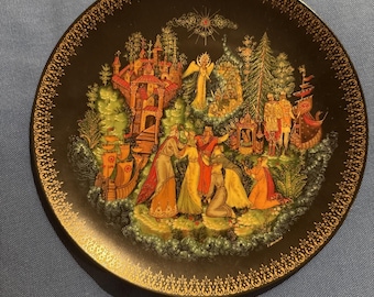 1988 Russian Fairy Tales Tsar Saltan Plate Tianex Bradford Exchange