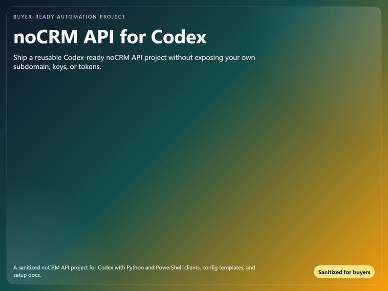 API noCRM pour le Codex image 1