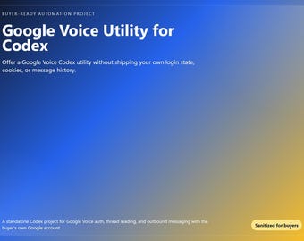Utilidad de voz de Google para Codex