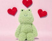 Cute Animal Plush Toy Set, Kawaii Monkey Bunny Fox Dog Frog Pig Doll, Soft Stuffed Animal Gift, Cozy Plush Decor, Children’s Day Gift