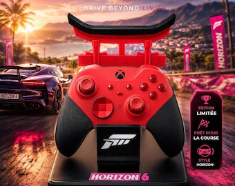 Podstawka pod kontroler Xbox inspirowana Forzą – dekoracja biurka do gier wyścigowych – uchwyt na kontroler wydrukowany w 3D – prezent dla gracza do konfiguracji konsoli Xbox