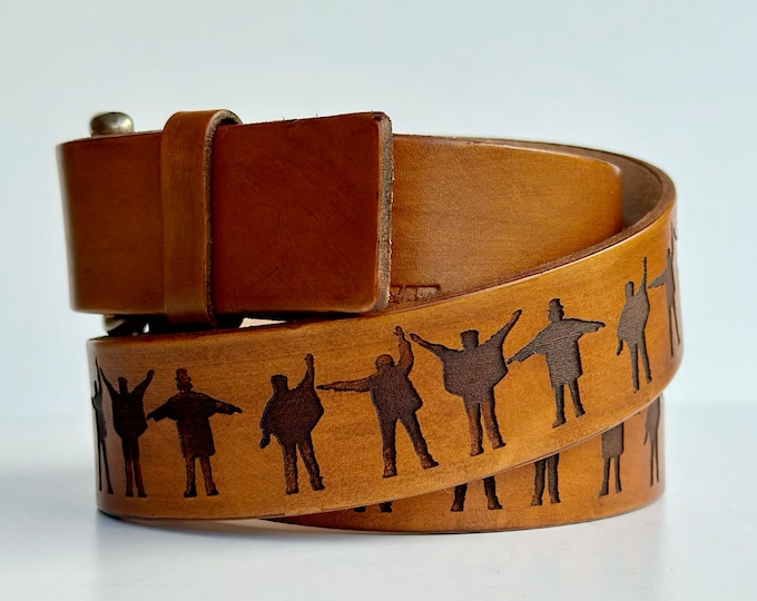 Featured listing image: Help Silhouette Engraved Belt