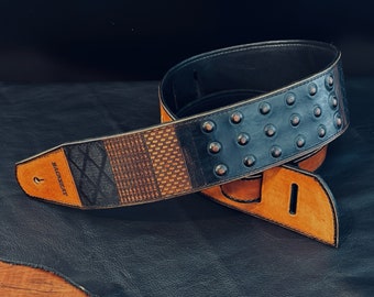 Guitar Strap Leather, Guitar Accessories, Guitarist Gift, Electric Guitar Straps, Bass Strap, Music Lover Gift, Personalized Guitarist Gift