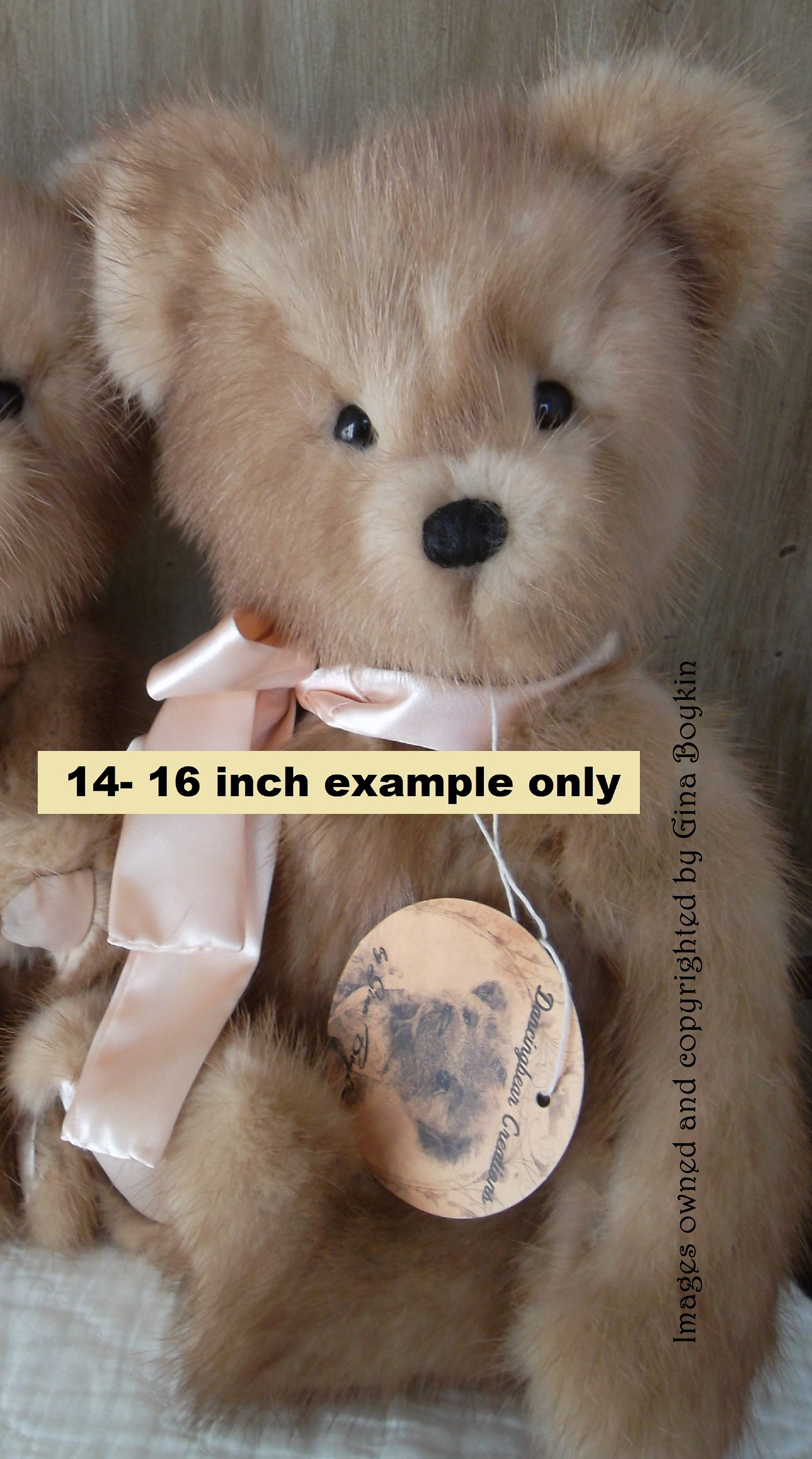 Heirloom teddy bears made from your fur coat.