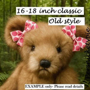 Custom memory Teddy Bear from Your Fur Coat- Handmade Keepsake Teddy Bears