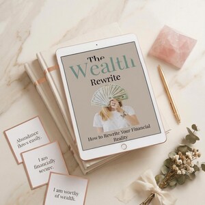 The Wealth Rewrite: Rewrite Your Financial Reality | Money Mindset Journal | Affirmations | Scripting Workbook | Instant Download