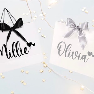 Personalised Medium Celebration Gift Bag - with black or silver bow