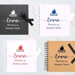 Personalised Leavers Leaving School College Work Photo Album Memory Book - add your personalisation