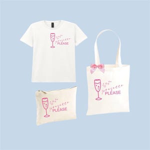 T-shirt, borsa tote e custodia per accessori Prosecco Please