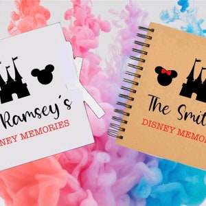 Personalised Disney Holiday Memories Ribbon Tied Photo Album Book - add your personalisation