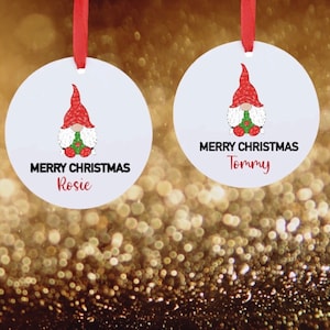 Personalised Christmas Gonk Decoration Keepsake Gift