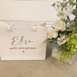 Personalised Birthday Gift Bag With Name And Message