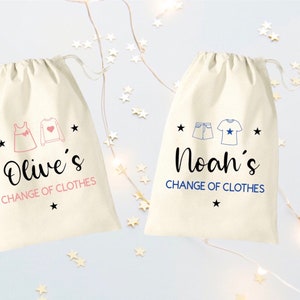 Sac à langer personnalisé pour la chambre des tout-petits - parfait pour laisser des vêtements de rechange à la crèche ou à l'école