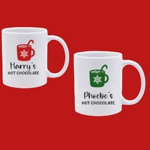 Personalised Hot Chocolate Cocoa Milk Mug - A Perfect Gift