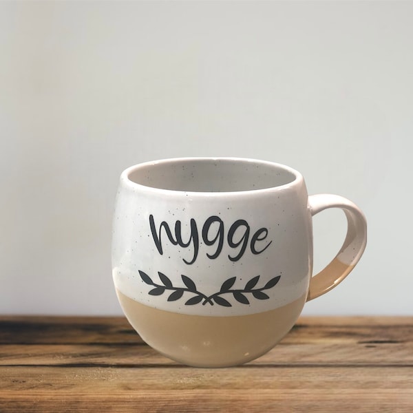 Swedish ‘Hygge’ Glass Mug Vinyl Decal