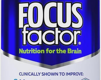 Focus Factor Original Brain Health Formula 180 Tablets with Vitamins & Neuro Nutrients