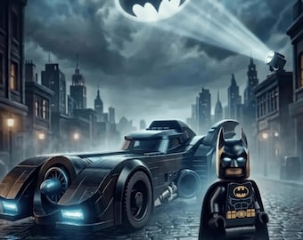 Night Vigilante Brick Hero Wall Art Set of 3, 8x10 Digital Download