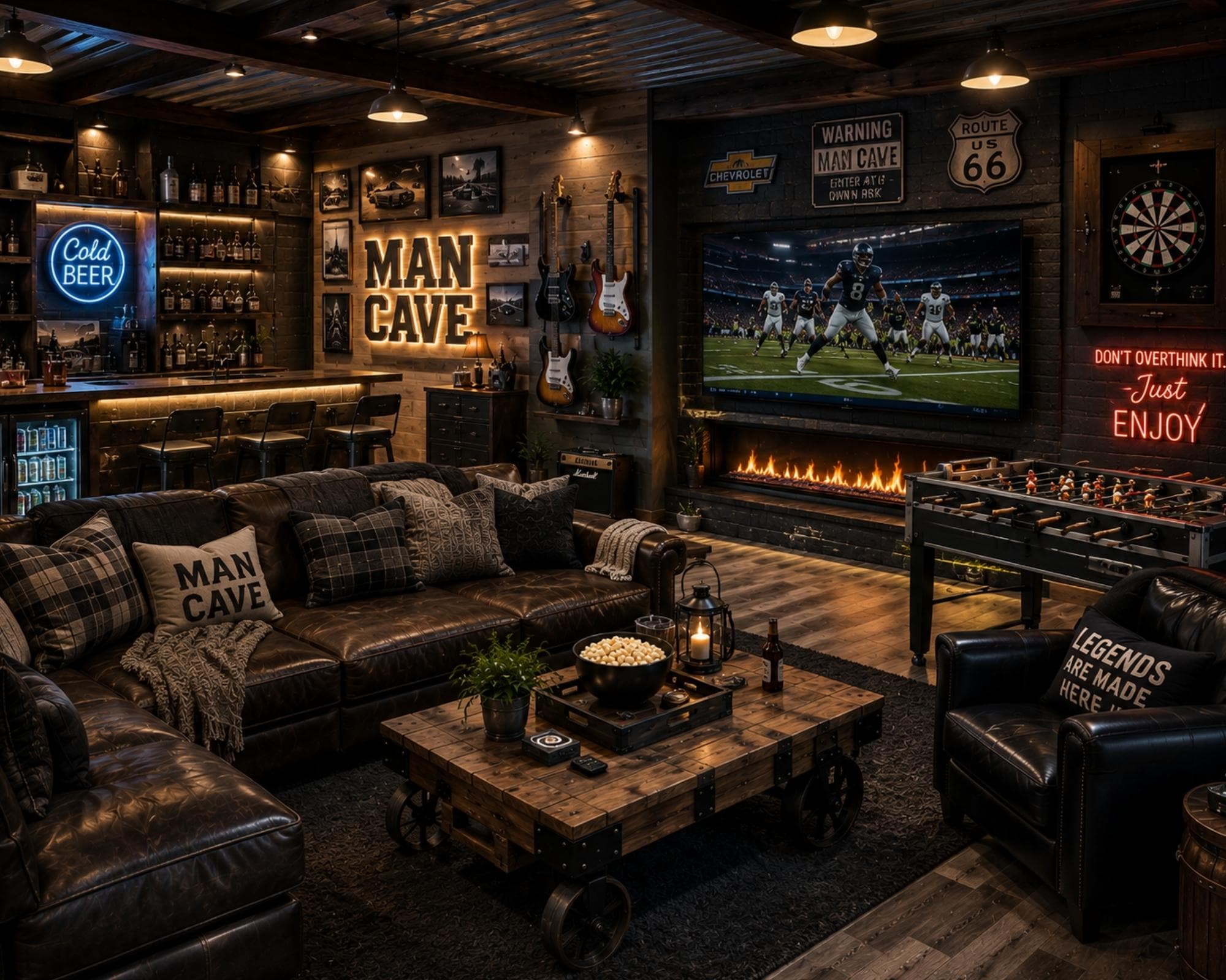 Rustic Man Cave Design Man, Cave Wall Art Set, Rustic Lounge Decor, 10x8 Printable Prints - Etsy
